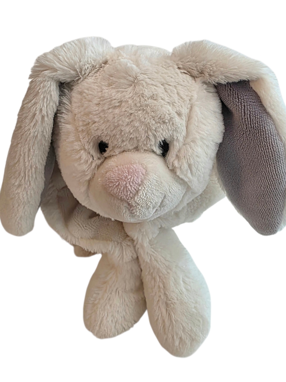 Little Miracles Snuggle Me Bunny Plush Foldable Pillow Retired Soft Lovey Kids‎